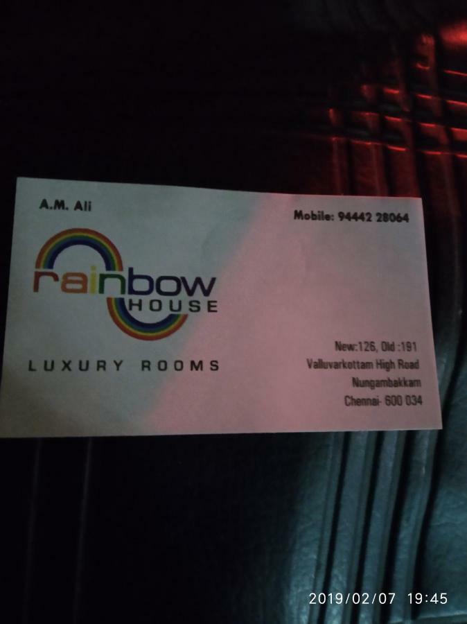 Rainbow House Luxury Rooms 첸나이 외부 사진